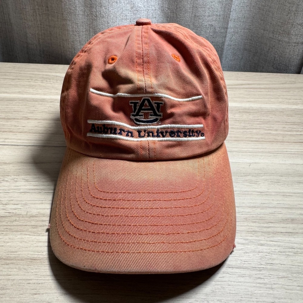 Auburn University Hat Unisex Adjustable Faded Orange Vintage Distressed Cap SEC